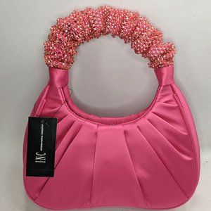 INC - International Concepts - Pleated Evening Bag Clutch- Fuchsia- NWT